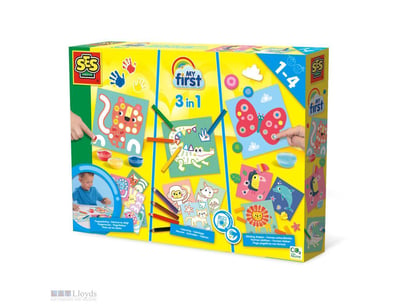 RRP $39.95 My First - 3 In 1 Fingerpainting, Colou...