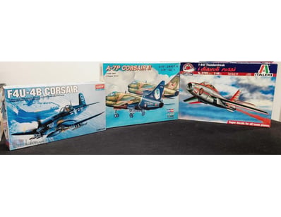 VINTAGE AIRCRAFT MODEL KIT COLLECTION - THREE BOXE...