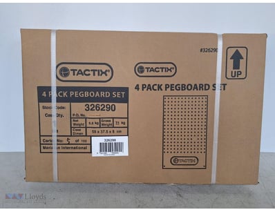 Tactix, 4 Pack Pegboard Set, Approximately 550mm (...