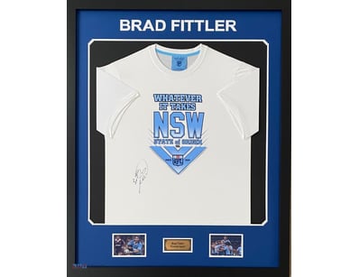 BRAD FITTLER PERSONALLY SIGNED NEW SOUTH WALES STA...