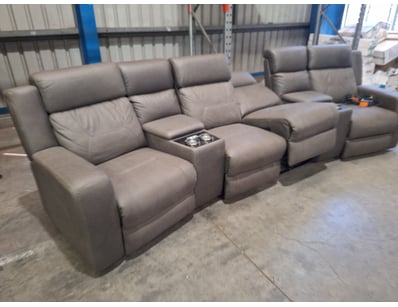 home theatre reclining seating system featuring gr...