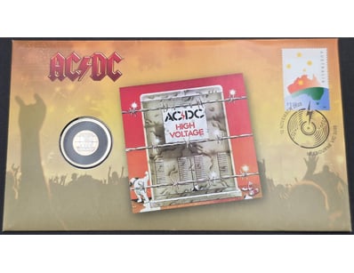 AC/DC HIGH VOLTAGE 20 CENT COMMEMORATIVE COIN 2020...