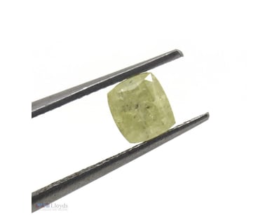1.08CT NATURAL FANCY YELLOW DIAMOND, RECTANGULAR C...
