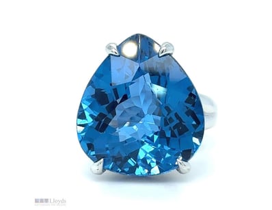 LAB GROWN AQUAMRINE PEAR RING      

19.8Mm X 17.7...