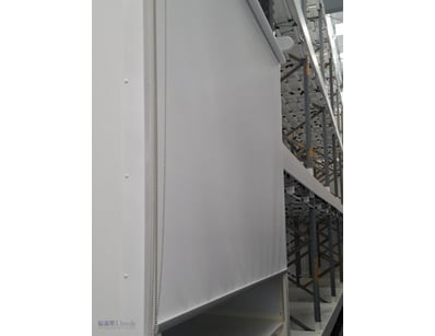 White Roller Blockout Blinds. 

One left, one ri...