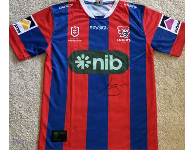 KALYN PONGA SIGNED NEWCASTLE KNIGHTS JERSEY 

A Ne...
