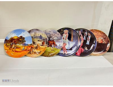 COLLECTION OF BRADFORD EXCHANGE PORCELAIN PLATES, ...