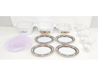 VINTAGE CORNING WARE DINNERWARE AND SERVEWARE COLL...