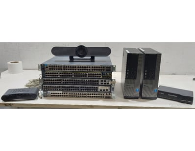 Assorted items including, HP and Cisco rack mount ...