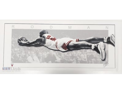 DENNIS RODMAN SIGNED CANVAS PRINT

Item Size: Heig...