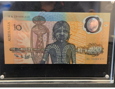 AUSTRALIAN $10 POLYMER BANKNOTE - BICENTENNIAL ISS...