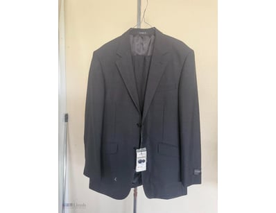 VARCE ITALIA 2 PIECE POLY WOOL MEN SUIT REGULAR FI...