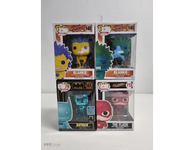LOT OF FOUR FUNKO POP VINYL FIGURES - STREET FIGHT...