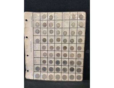 COLLECTIONS OF AUSTRALIAN THREE PENCE AND FIVE CEN...