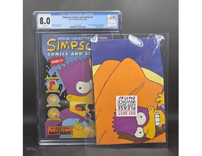CGC GRADED SIMPSONS COMICS AND STORIES #1 + BARTMA...