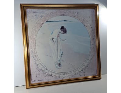 Print, framed depicting "The Sea Hath Its Pearls" ...