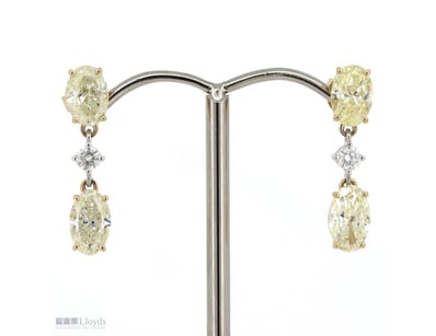 14K YELLOW/WHITE GOLD, YELLOW DIAMOND AND DIAMOND,...