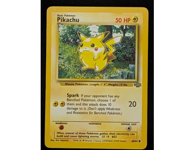 PIKACHU POKÉMON TRADING CARD - BASE SET #60/64

...