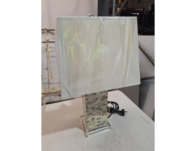 Table Lamp With Marble Style Base

