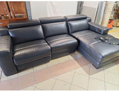 3-Seater Sofa, Leather Style, Black Finish

Dime...