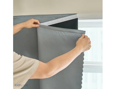AJAZZ self Adhesive Portable 100% Blackout Curtain...