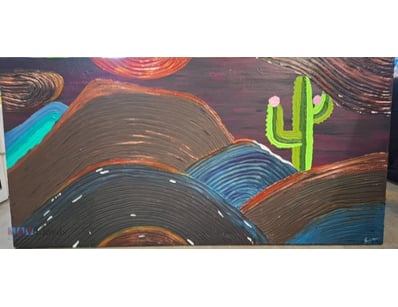 UNKNOWN ARTIST

Original Mixed Media Painting On C...