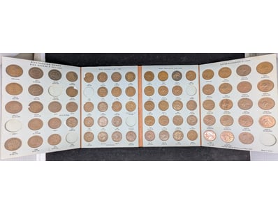 AUSTRALIAN 1911 - 1964 PENNY COIN ALBUM

Missing...