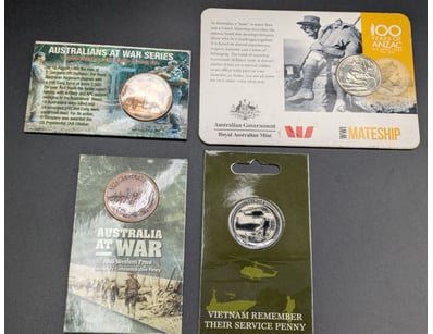 AUSTRALIAN MILITARY COMMEMORATIVE COIN COLLECTION ...