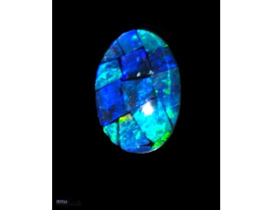 1 CARATS MOSAIC TRIPLET OPAL FROM COOBER PEDY. 7X5...