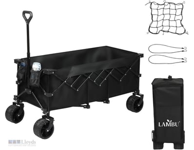 RRP $349 Lambu 300L Folding Wagon Cart Heavy Duty ...