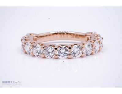 18K ROSE GOLD 2.88CT D - E VVS+ LAB GROWN HALF ETE...