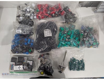 Comprehensive electronics components bulk lot feat...