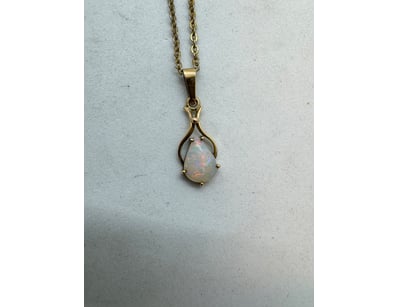 9 CARAT YELLOW GOLD OPAL PENDANT

40Cm Length

Dim...