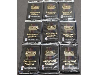 SET OF 9 NBA TRADING CARDS, SKYBOX SERIES 1, 1990-...