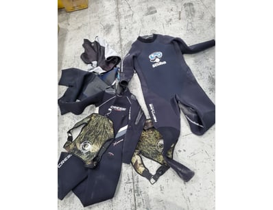 Comprehensive scuba diving equipment collection fe...