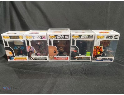 STAR WARS FUNKO POP COLLECTION - SIX FIGURES (LOT)...