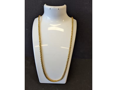 18CT YELLOW GOLD MEN'S ROPE NECKLACE

Total Item...