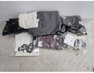 Assorted clothing, sizes and quantity unknown

S...