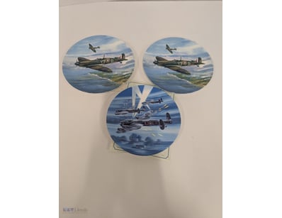 COLLECTOR PLATES, 2 X  DAWN PATROL, PLATE #3071G A...
