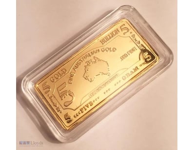 5 GRAM AWESOME "CROCODILE" INGOT FINISHED IN 999 F...