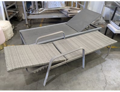 Marquee brand outdoor lounger featuring aluminum f...