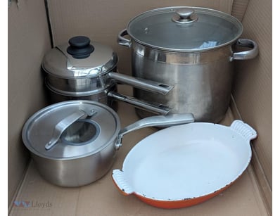 Cook Wares Include Stainless Steel Stock Pot, Sauc...