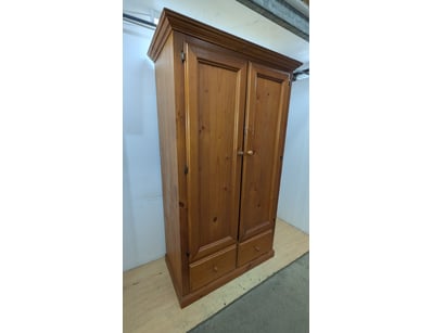 Timber Cupboard, Hanging Space with Shelves, 2 Bot...