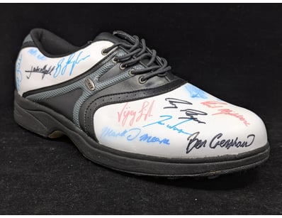 SIGNED GOLF SHOE WITH VARIOUS PLAYER SIGNATURES
...