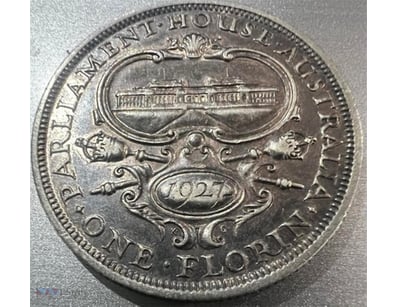 1927 AUSTRALIA KGV SILVER FLORIN  



311204+50