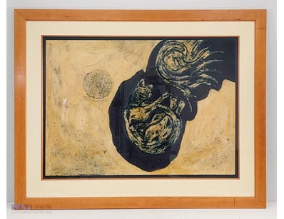 ARTIST UNKNOWN

Original Mixed Media Painting On P...