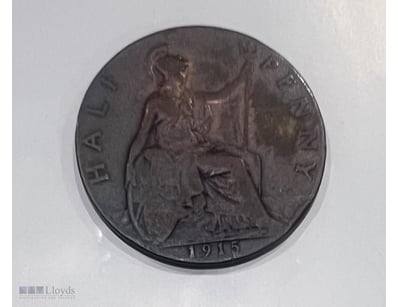 1915 UNITED KINGDOM HALF PENNY SCARCE  



11547+1...