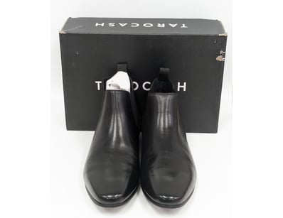 Tarocash black leather Chelsea boots, style 173FW1...