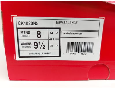 New Balance CK4020N5 unisex athletic sneaker in wh...