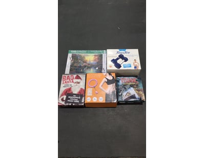 Assorted items Including, Wii Fitness First, Bad S...